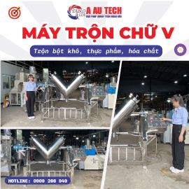 Máy trộn chữ V - Trộn bột khô, thực phẩm, hóa chất